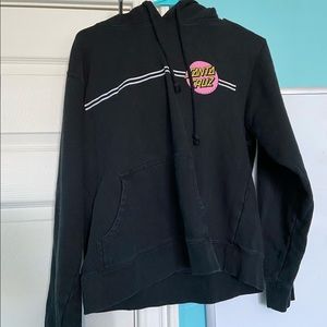 original santa cruz pink and black hoodie